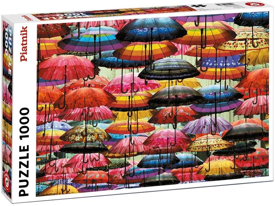 Piatnik Puzzles - Colorful Umbrellas - 1000 Piece Jigsaw Piatnik Puzzles - Colorful Umbrellas - 1000 Piece Jigsaw